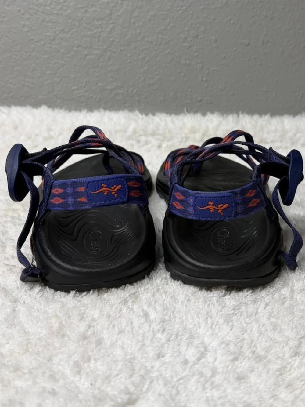 Chaco Z/Volv X2 Women’s Sandals Volcanic Blue Orange Toe Loop Size W8 - Picture 5 of 7